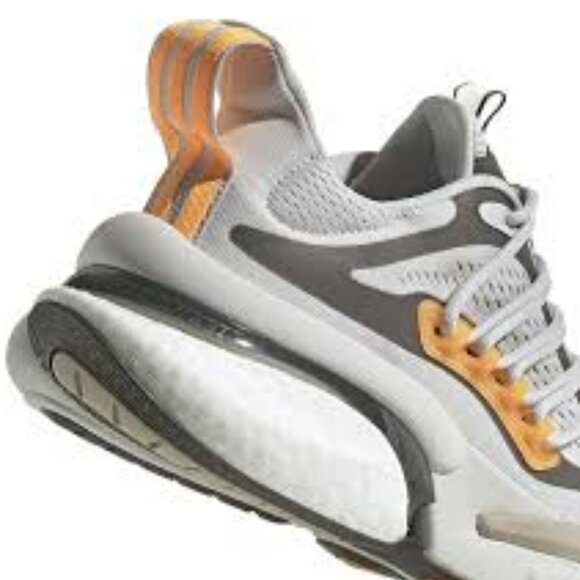 Adidas Alphaboost V1 (Grey/Wonder Beige/Flash Orange). New. Mens Size: 7 - 12. - Picture 5 of 7